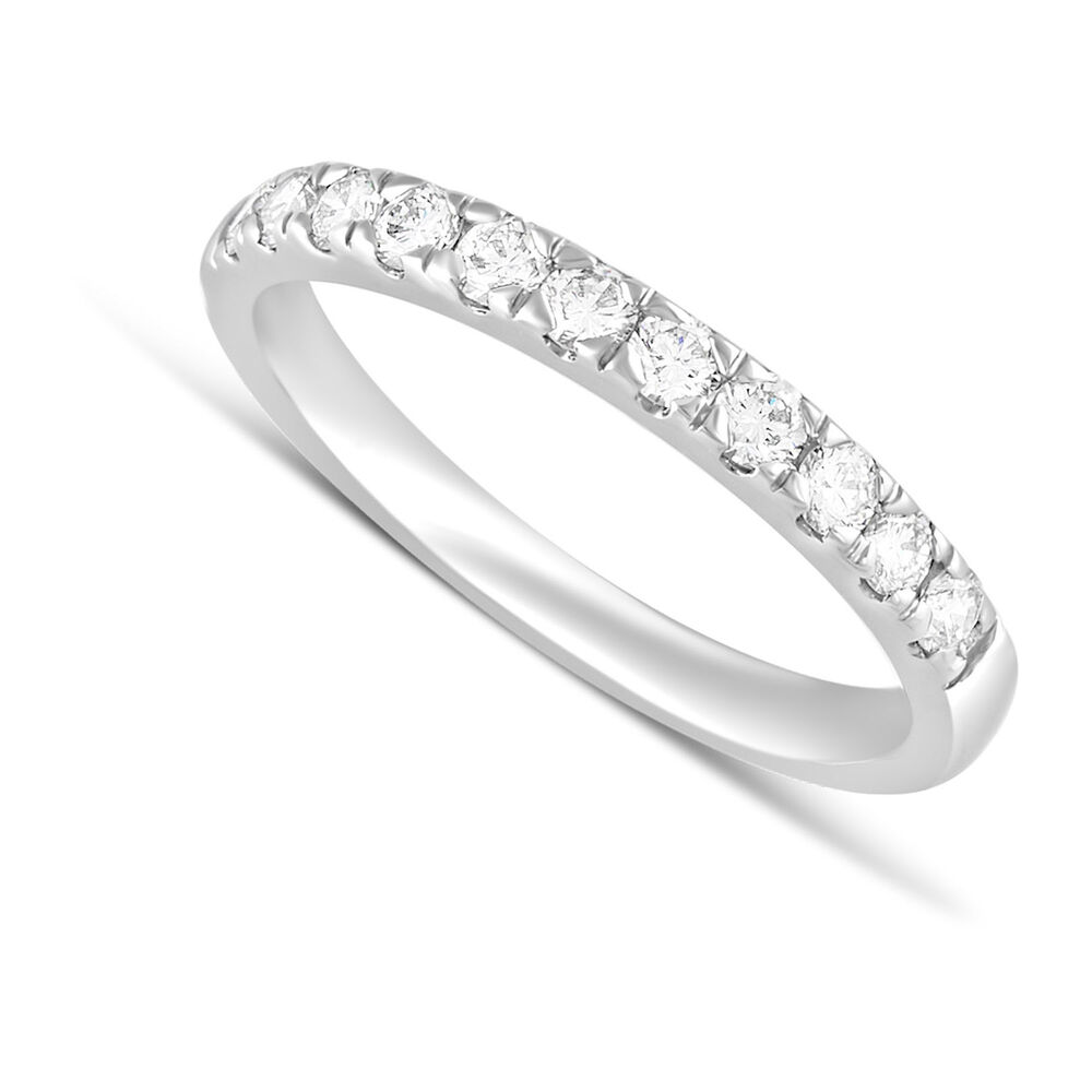 Ladies' Platinum 0.40 Carat Diamond Claw Set Wedding Ring image number 0