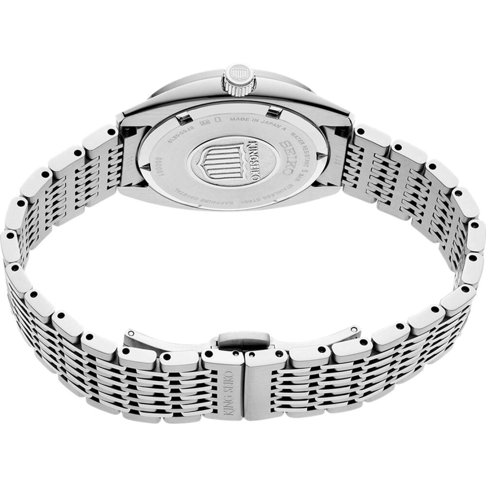 King Seiko &lsquo;Forest Green&rsquo; 6L 1969 Re-Interpretation 39.4mm Stainless Steel Bracelet Watch image number 3