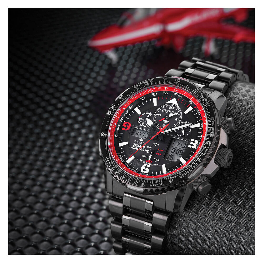 Citizen Eco-Drive Limited Edition Red Arrows Skyhawk A.T 46mm PVD Case Watch image number 4