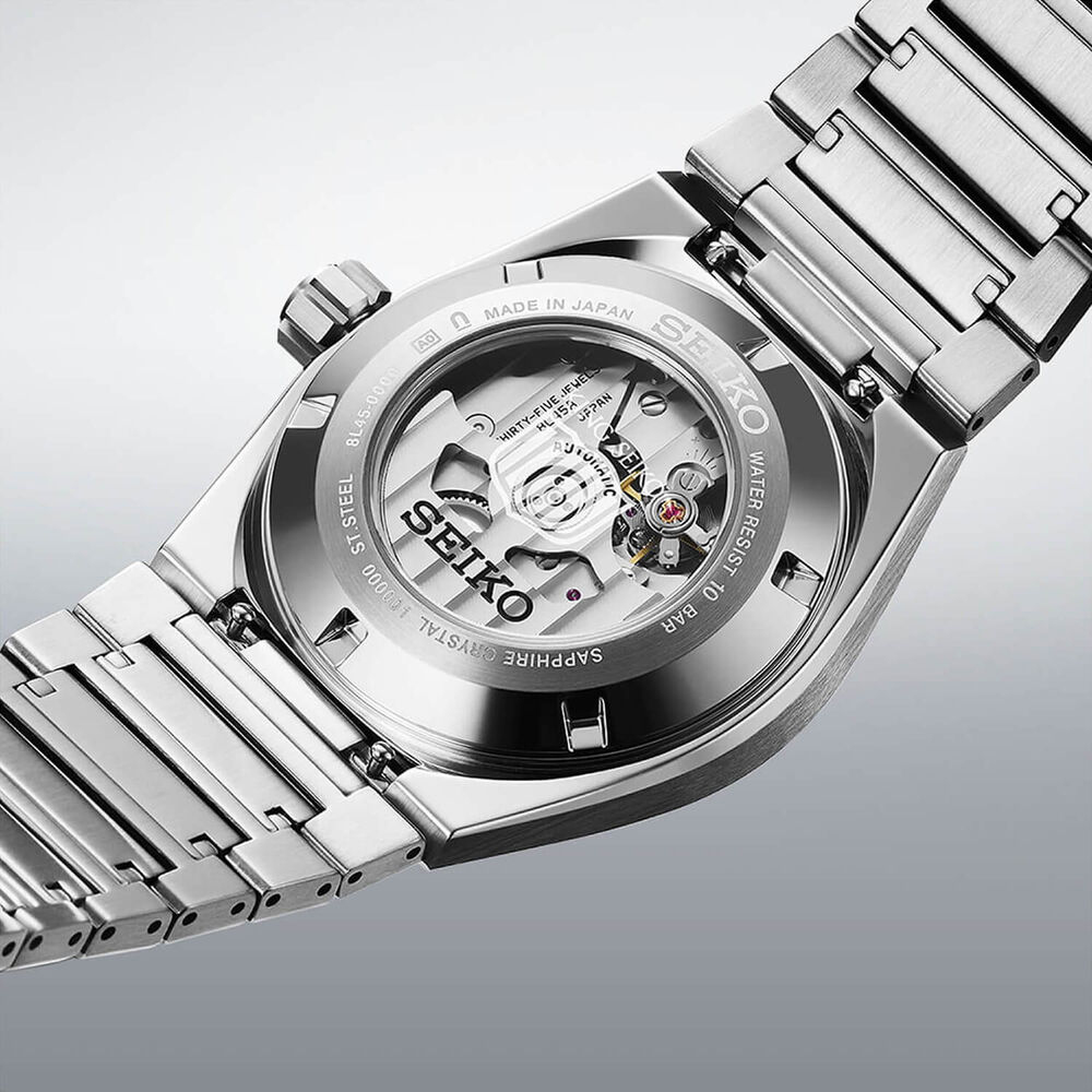 Seiko King Seiko VANAC 'Tokyo Sunrise' 41mm Silver Dial Steel Bracelet Watch image number 4