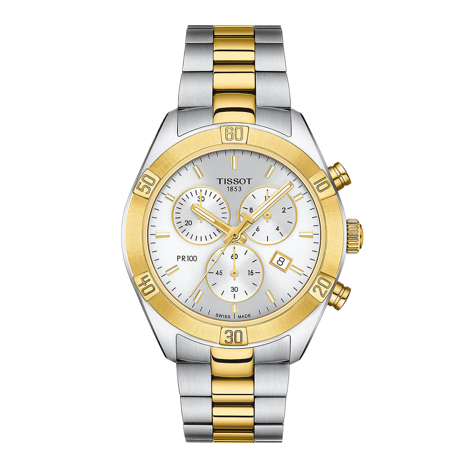 Tissot silver on sale and gold watch