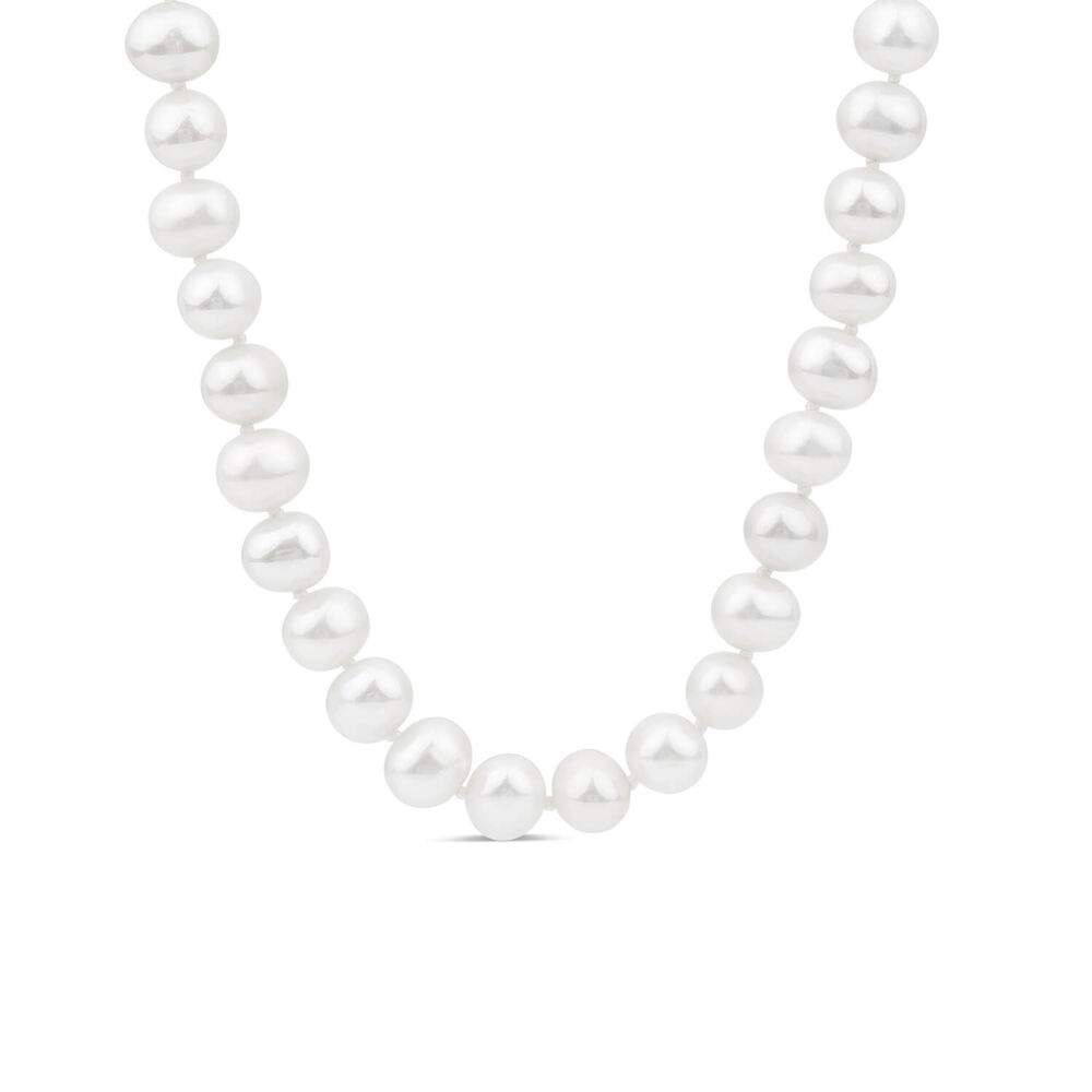 Sterling Silver Pearl Necklet (Magnetic Clasp) image number 0