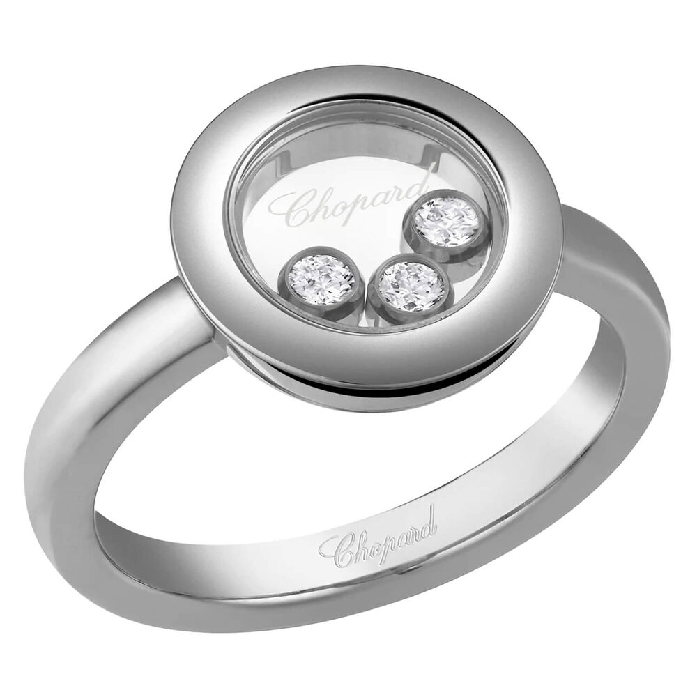 Chopard Happy Diamonds Icons 18ct White Gold 0.15ct Diamond Ring (UK Size M - N) image number 0
