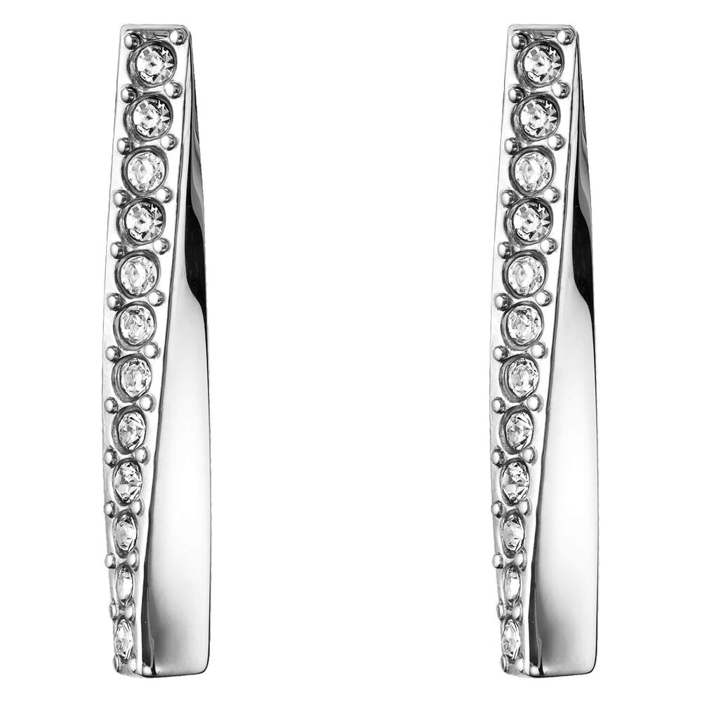 BOSS Ladies Signature Stainless Steel Earrings