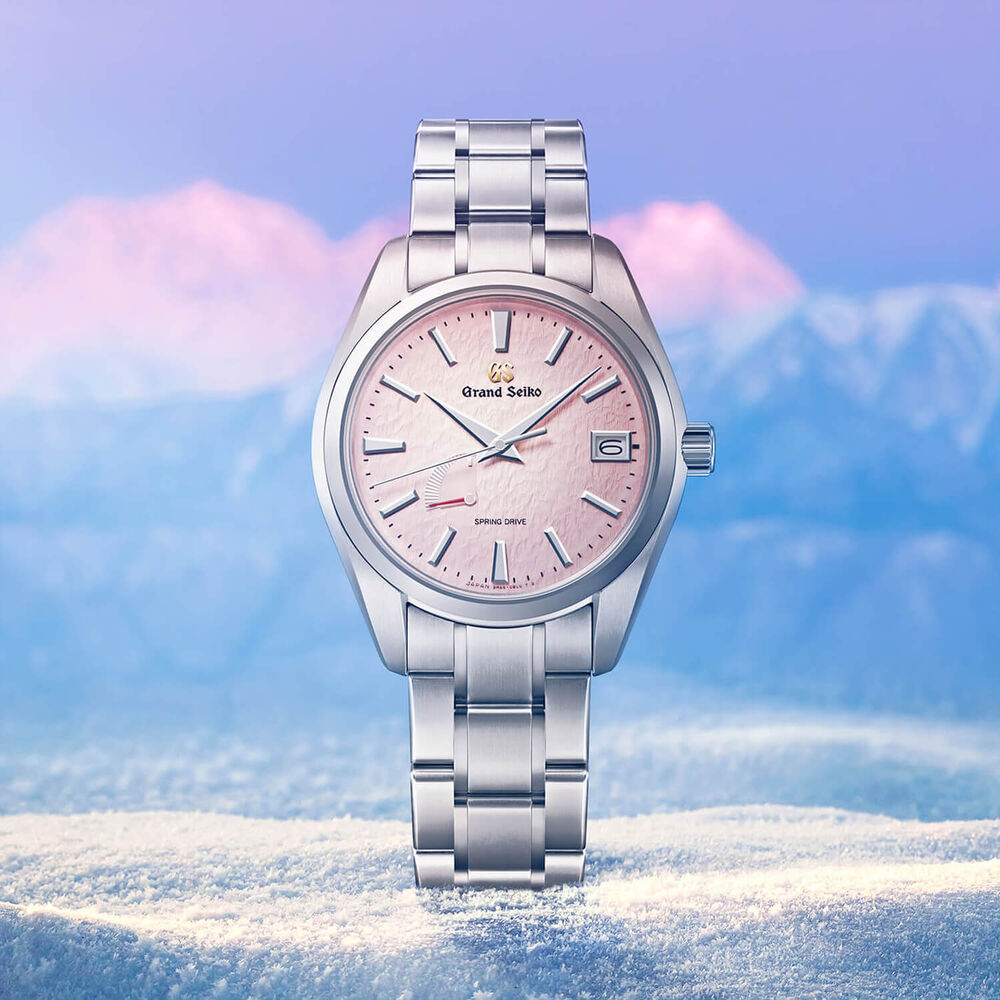 Grand Seiko 'Pink Snowflake' Spring Drive 20th Anniversary Limited Edition 41mm Dial Bracelet Watch image number 7