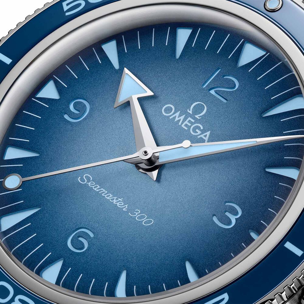 OMEGA Seamaster 300 41mm Summer Blue Dial Bracelet Watch image number 5