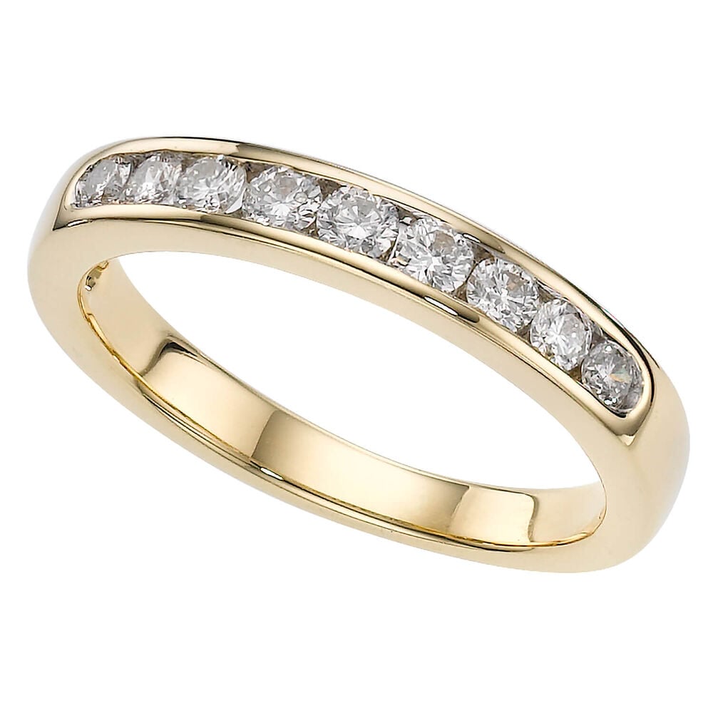Ladies 18ct gold 0.33 carat diamond wedding ring