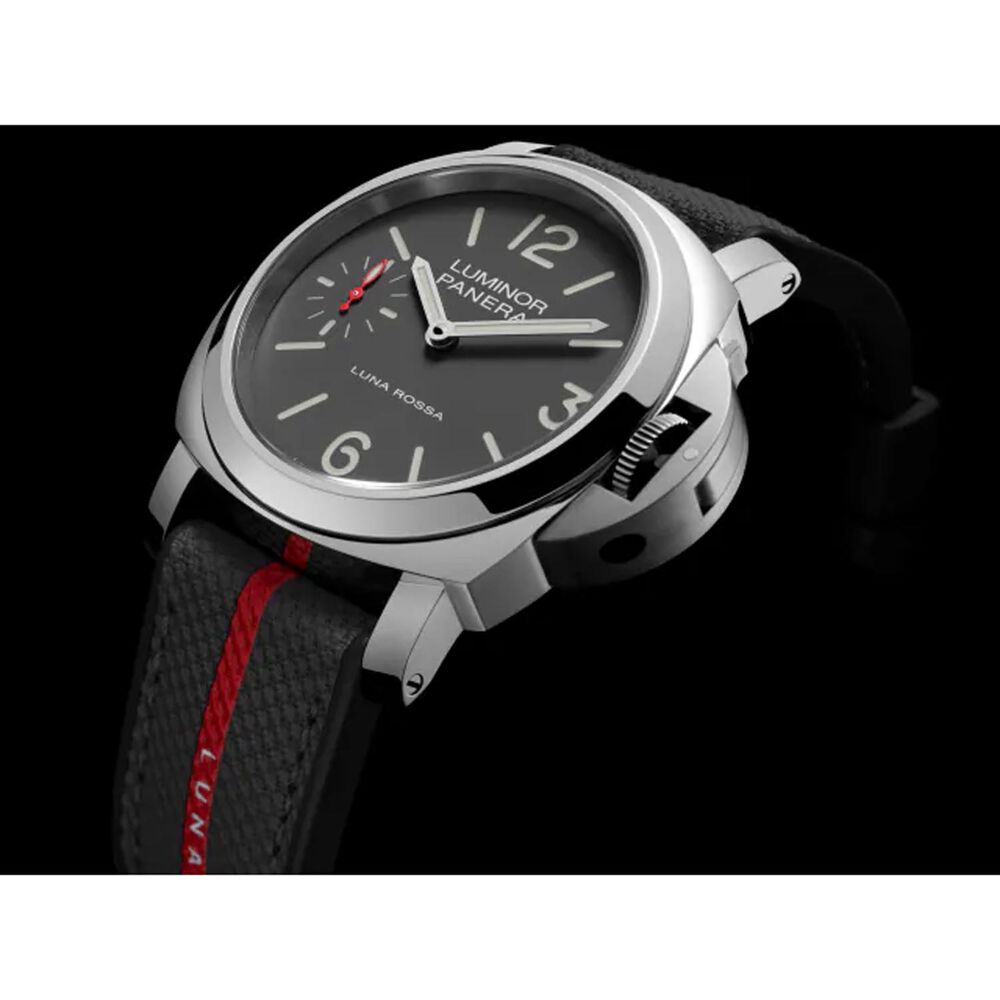 Panerai Luminor Tre Giorni Luna Rossa 44mm Grey Dial Rubber Strap Watch image number 3