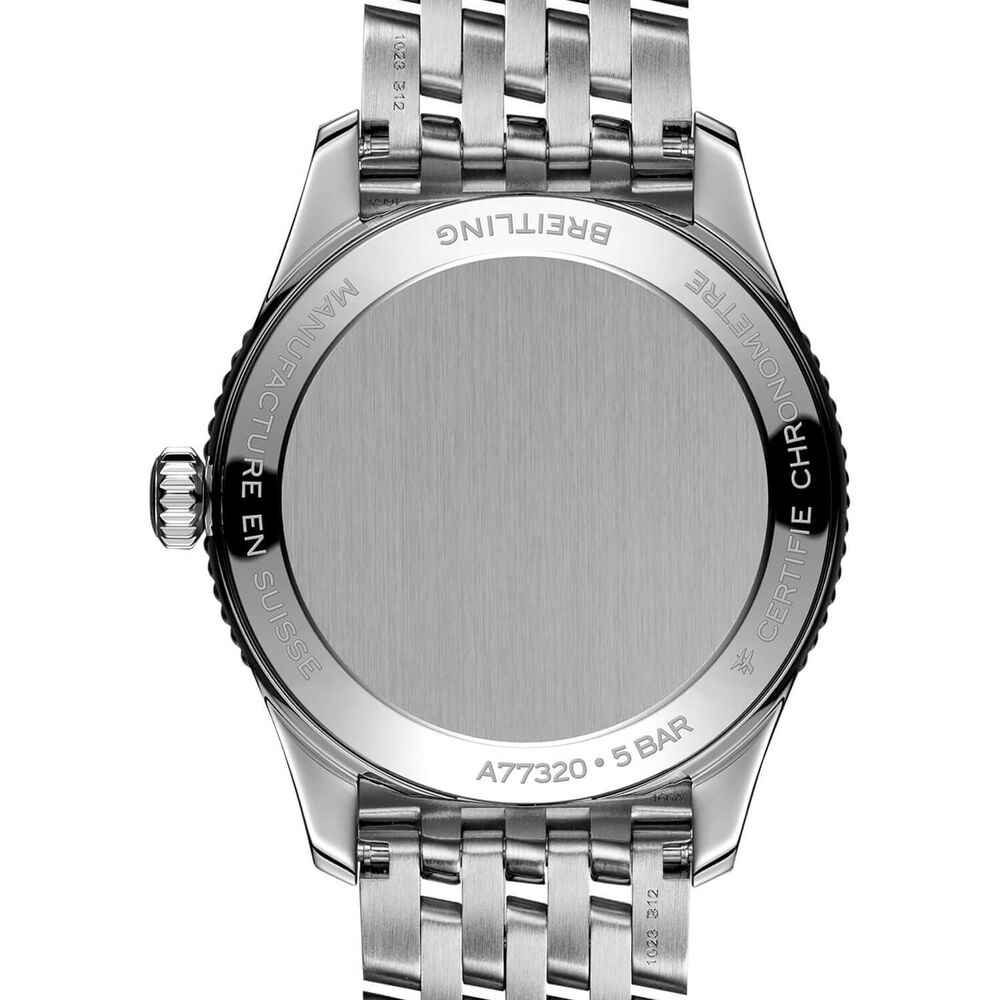 Breitling Navitimer 32mm Pearlised Lab Grown Diamond Dial Steel Case Bracelet Watch image number 1