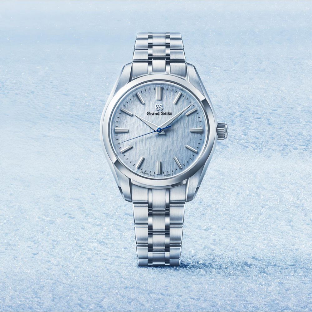 Grand Seiko Heritage "Skyflake" 33mm Blue Dial Stainless Steel Bracelet Watch