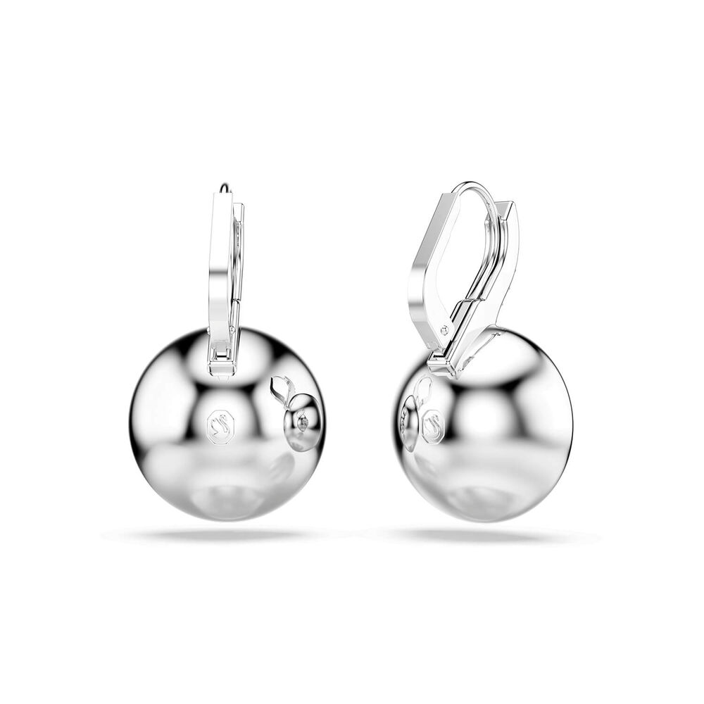 Swarovski Millenia Crystals Rhodium Plated Round Drop Earrings