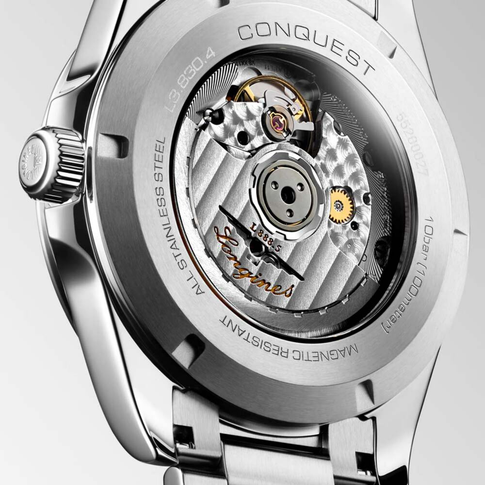 Longines Conquest 2023 41mm Sunray Black Dial Steel Case Mens Watch image number 2