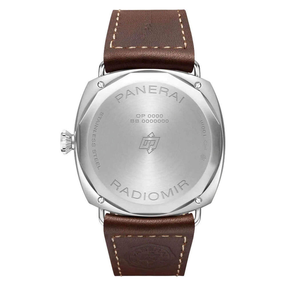Panerai Radiomir 45mm Origine Black Dial Brown Strap Watch