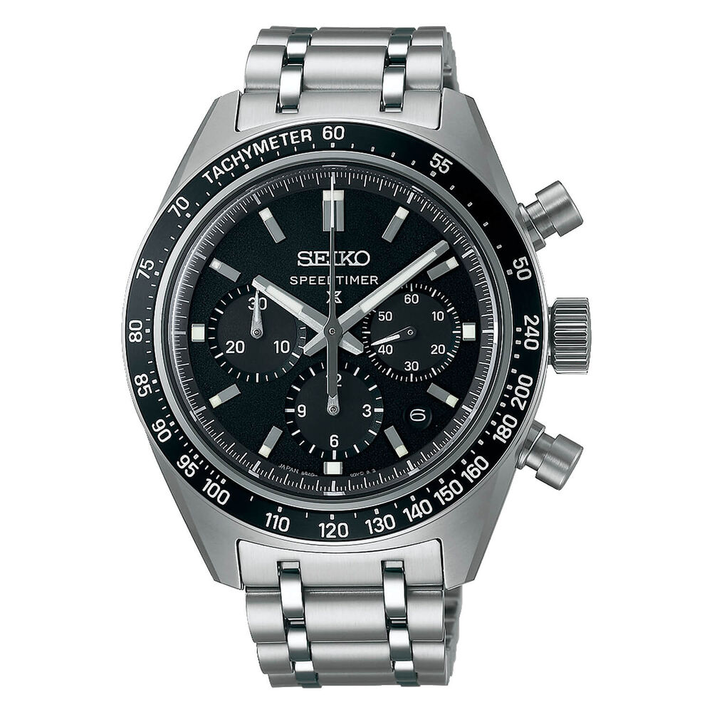Seiko Prospex Speedtimer &lsquo;Maximum Precision&rsquo; 8R Mechanical Chronograph 42mm Dial Bracelet Watch