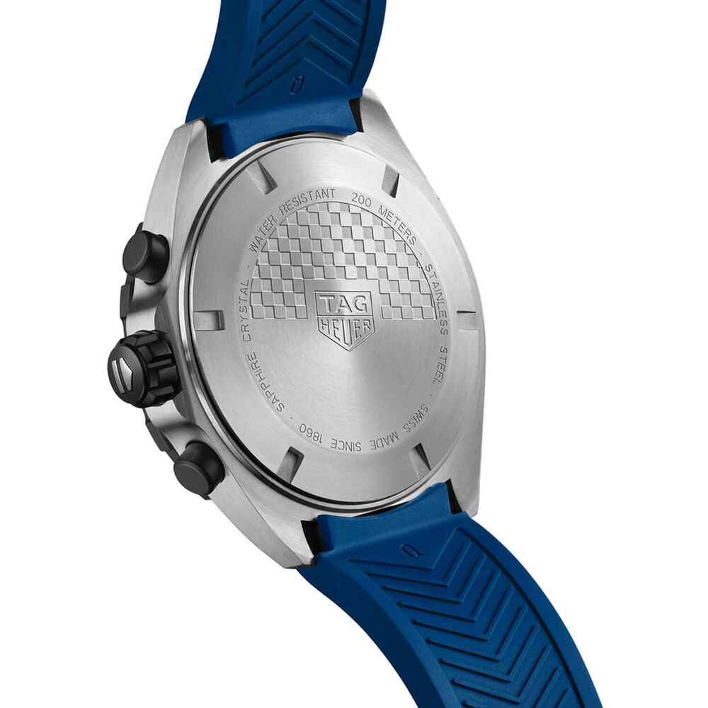 TAG Heuer Formula 1 Chronograph 43mm Blue Dial Rubber Strap Watch image number 3