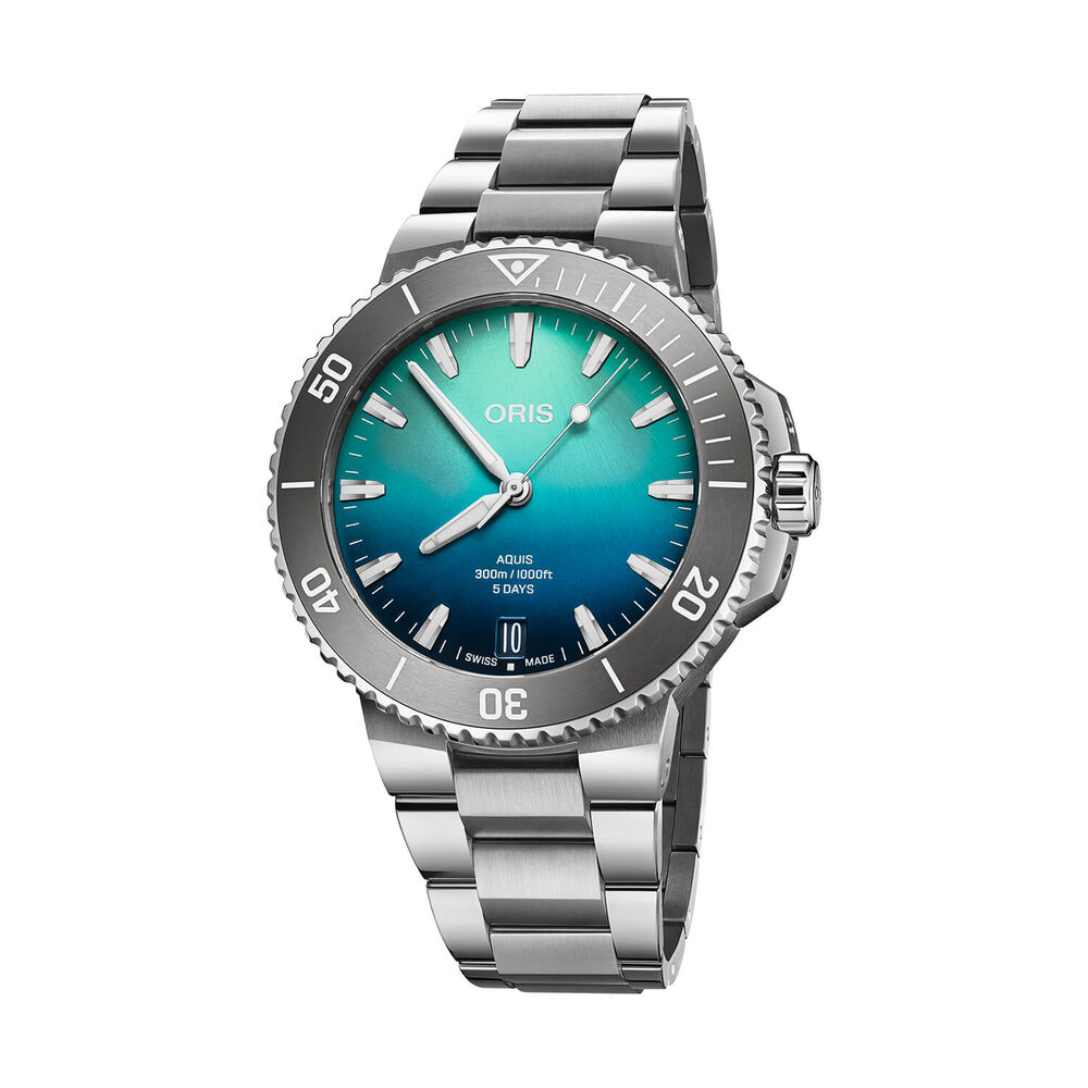 Oris Aquis Great Barrier Reef Limited Edition IV 43.5mm Blue Dial Stainless Steel Bracelet Watch image number 0