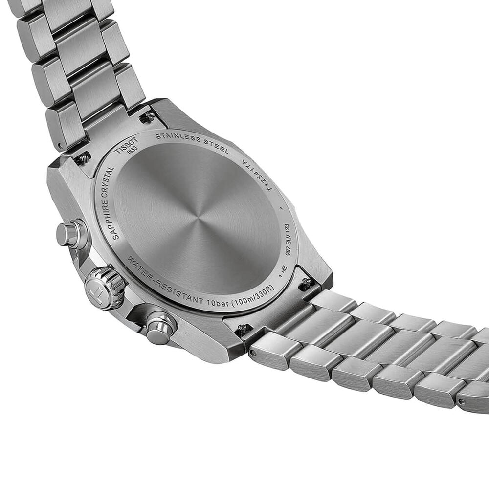 Tissot Supersport Chrono 42mm Ice Blue Dial Steel Bracelet Watch