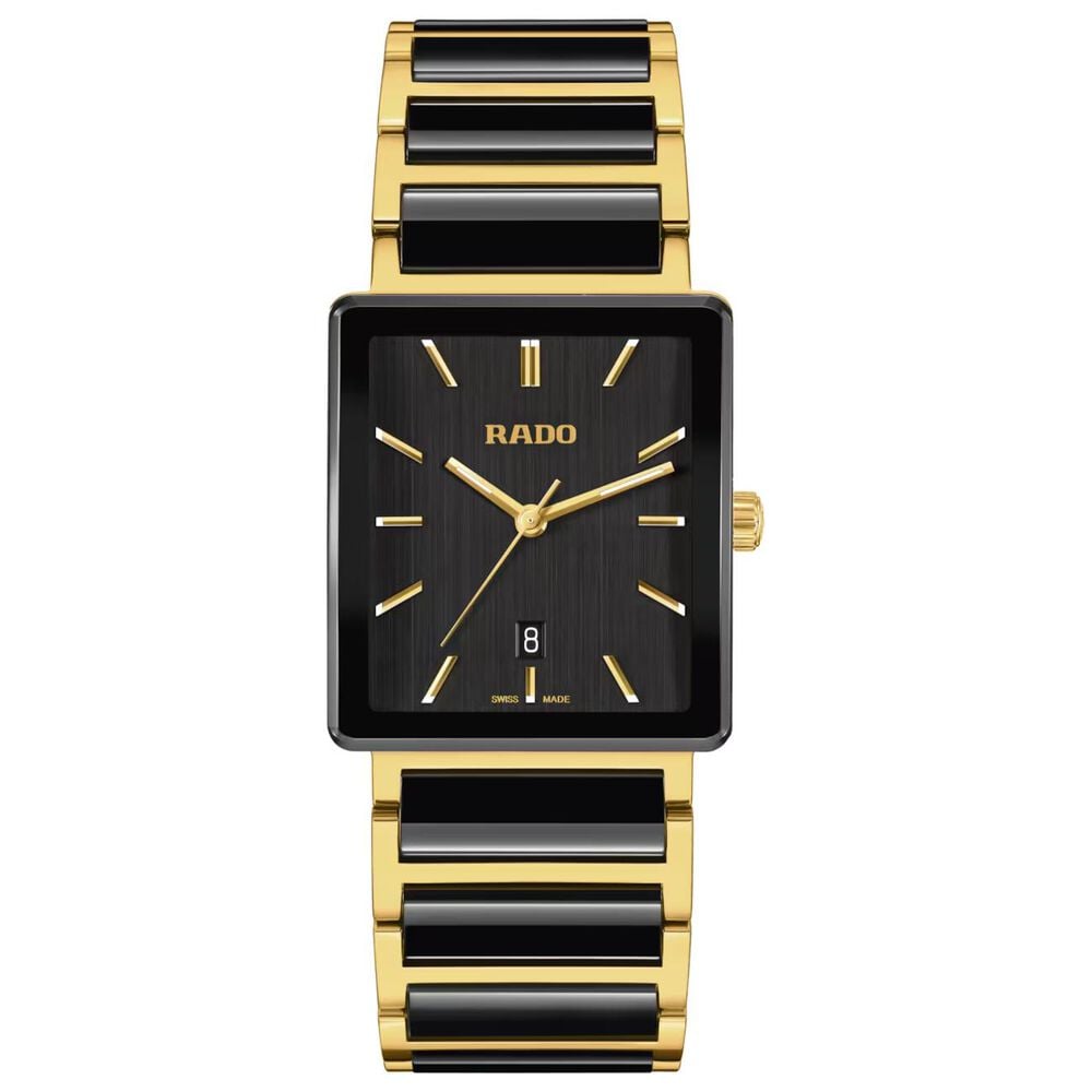 Rado Integral 31.5mm Black Dial Two Tone Steel & Ceramic Bracelet Watch image number 0