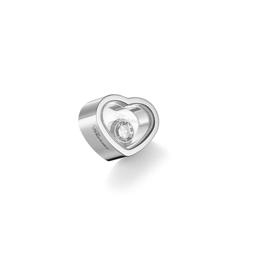 Chopard My Happy Hearts 1 Diamond White Gold Single Stud Earring image number 4