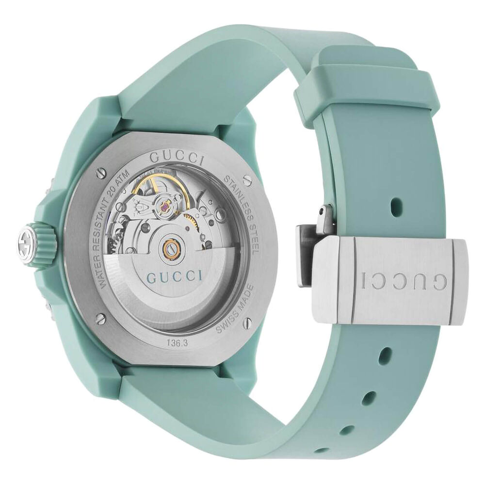 Gucci Dive 40mm Aquamarine Dial Aquamarine Plastic Strap Watch