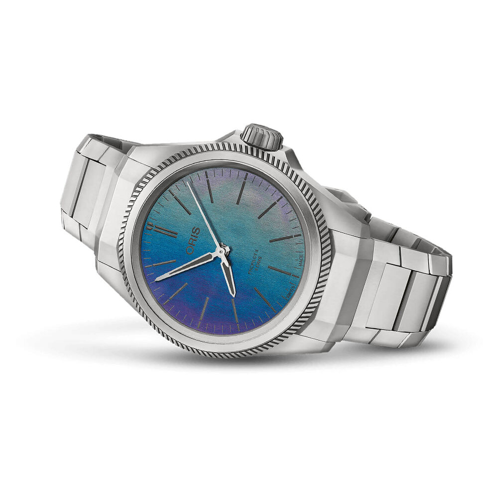 Oris ProPilot X 38mm Laser Dial Titanium Case Bracelet Watch image number 1