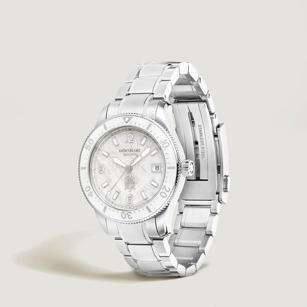 Montblanc Iced Sea Automatic Date 0 Oxygen 41mm White Dial Steel Bracelet Watch