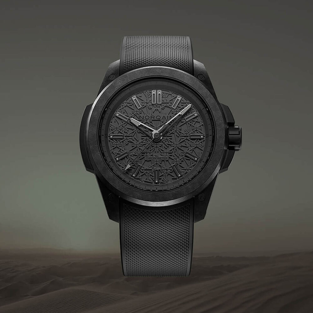 NORQAIN Wild ONE All Black Automatic 42mm Dial Rubber Strap Watch