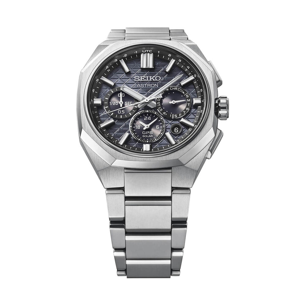 Seiko Astron 'Tesselate' 5X63 Astral Onyx Dial Titanium Bracelet Watch