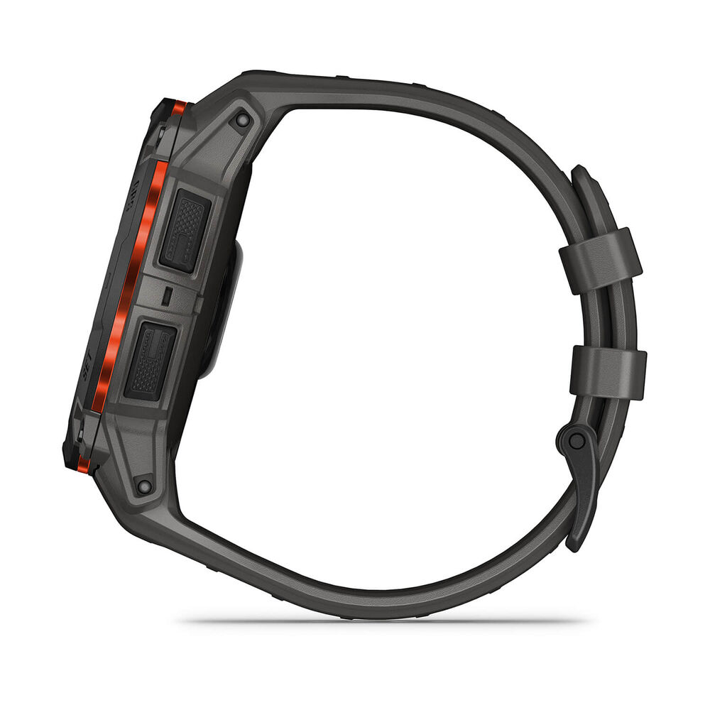 Garmin Instinct 3 Solar 50mm Black Bezel Charcoal Silicon Strap Watch image number 7