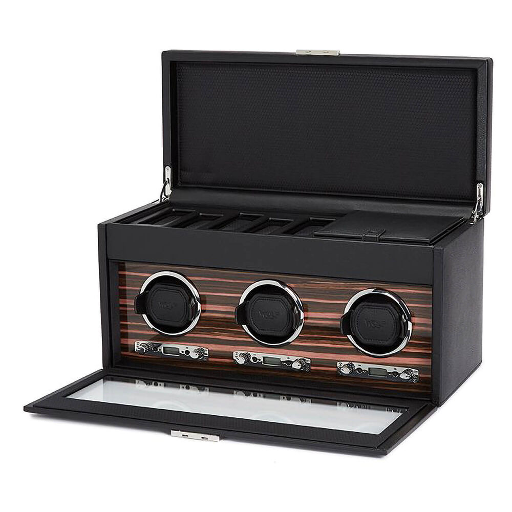 WOLF ROADSTER Triple Black Watch Winder image number 1