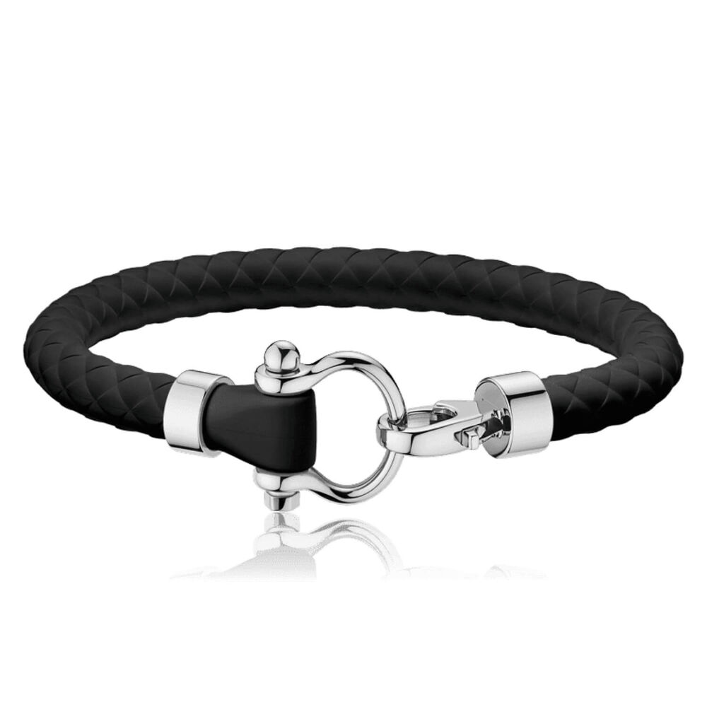 OMEGA Sailing Black Rubber XL Bracelet image number 0