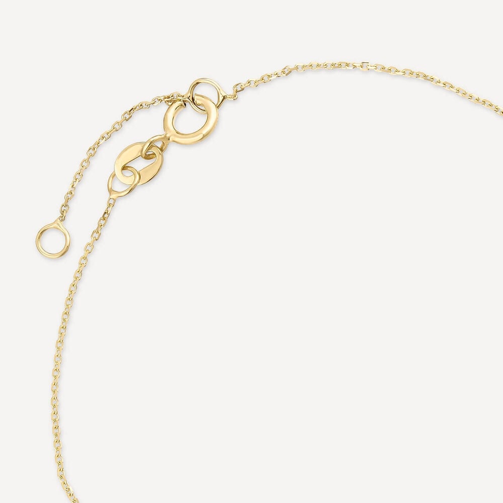 9ct Yellow Gold Cubic Zirconia Set Bow Bracelet image number 3