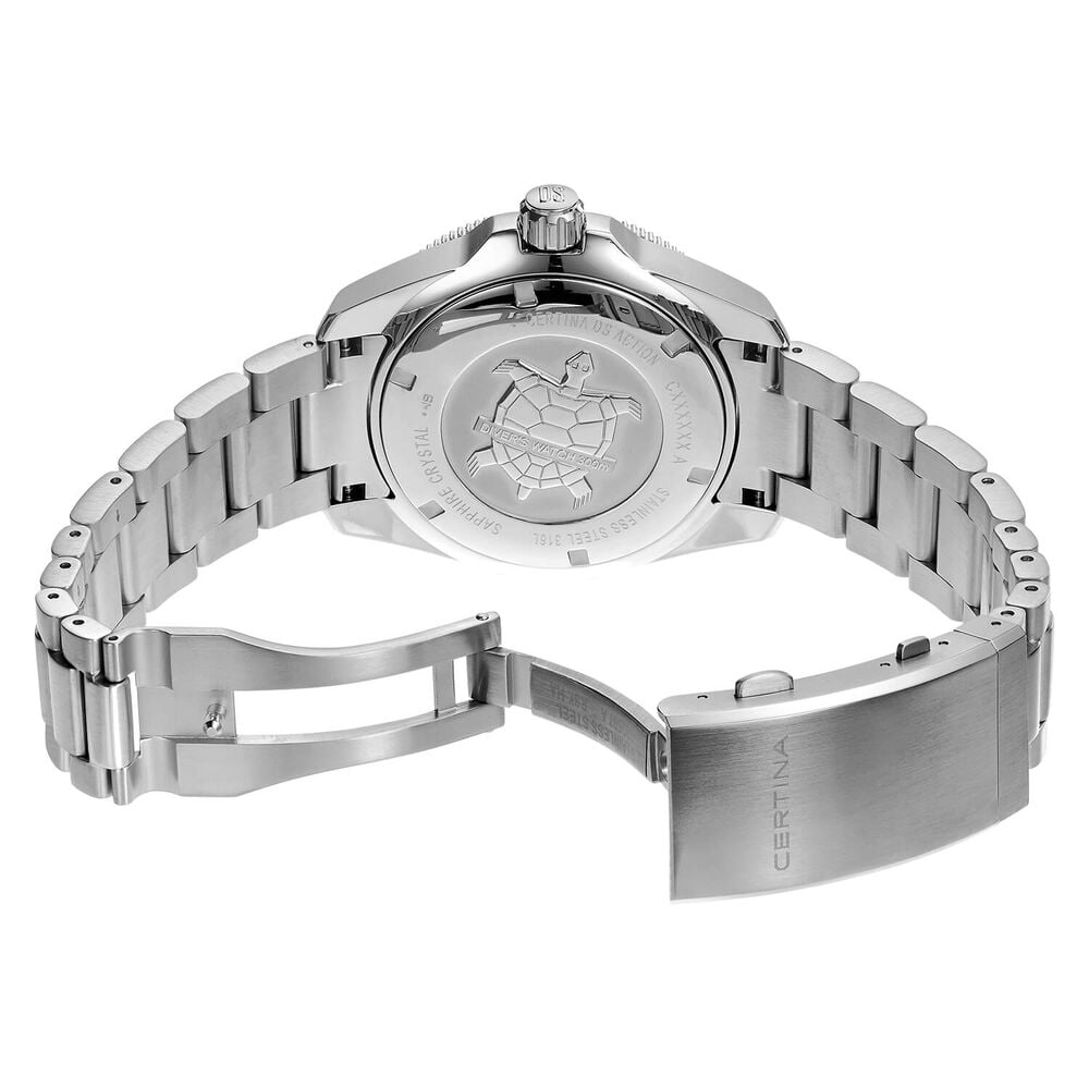 Certina DS Action Diver 43mm Black Dial Steel Case Bracelet Watch image number 2