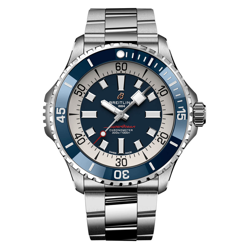 Breitling Superocean Automatic 46 Blue Dial Bracelet Watch image number 0