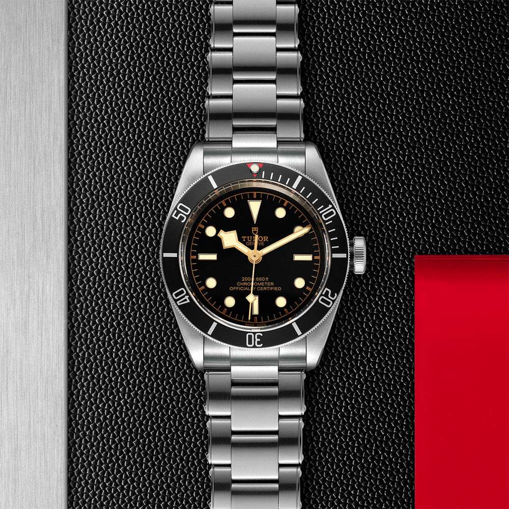 TUDOR Heritage Black Bay 41mm Steel Case And Bracelet Watch at  