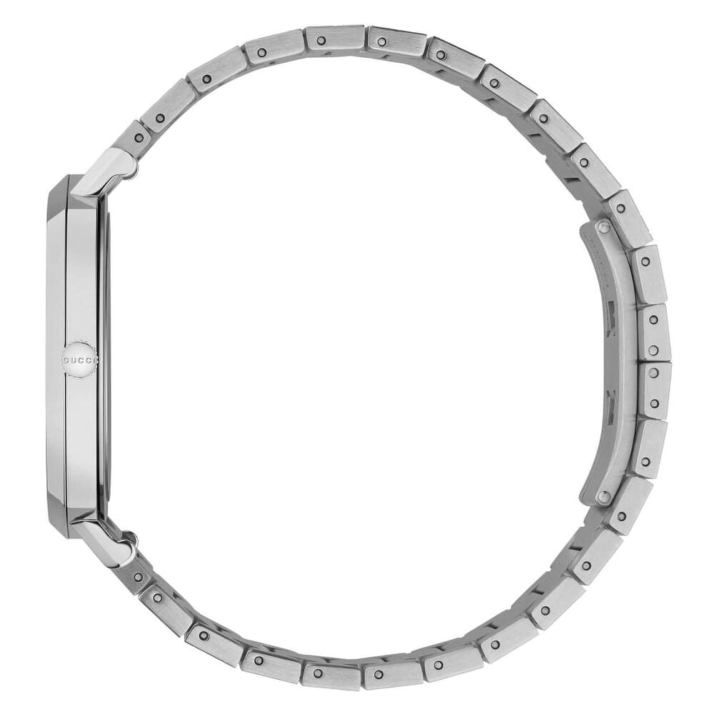 Gucci Grip GG 35mm Silver Dial Steel Bracelet Watch