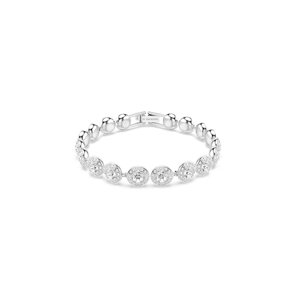 Swarovski Una Angelic Round Crystals Rhodium Plated Bracelet