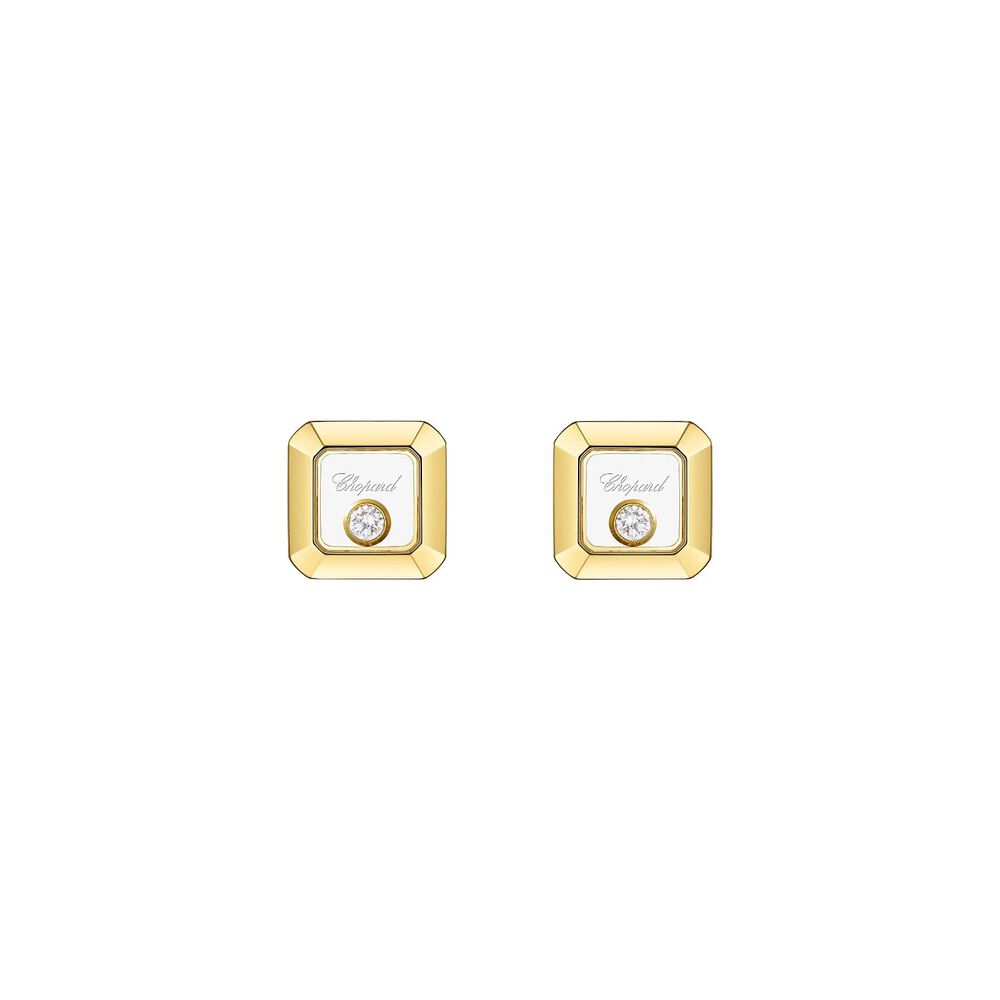 Chopard Happy Diamonds Icons 18ct Yellow Gold 0.10ct Diamond Stud Earrings image number 2
