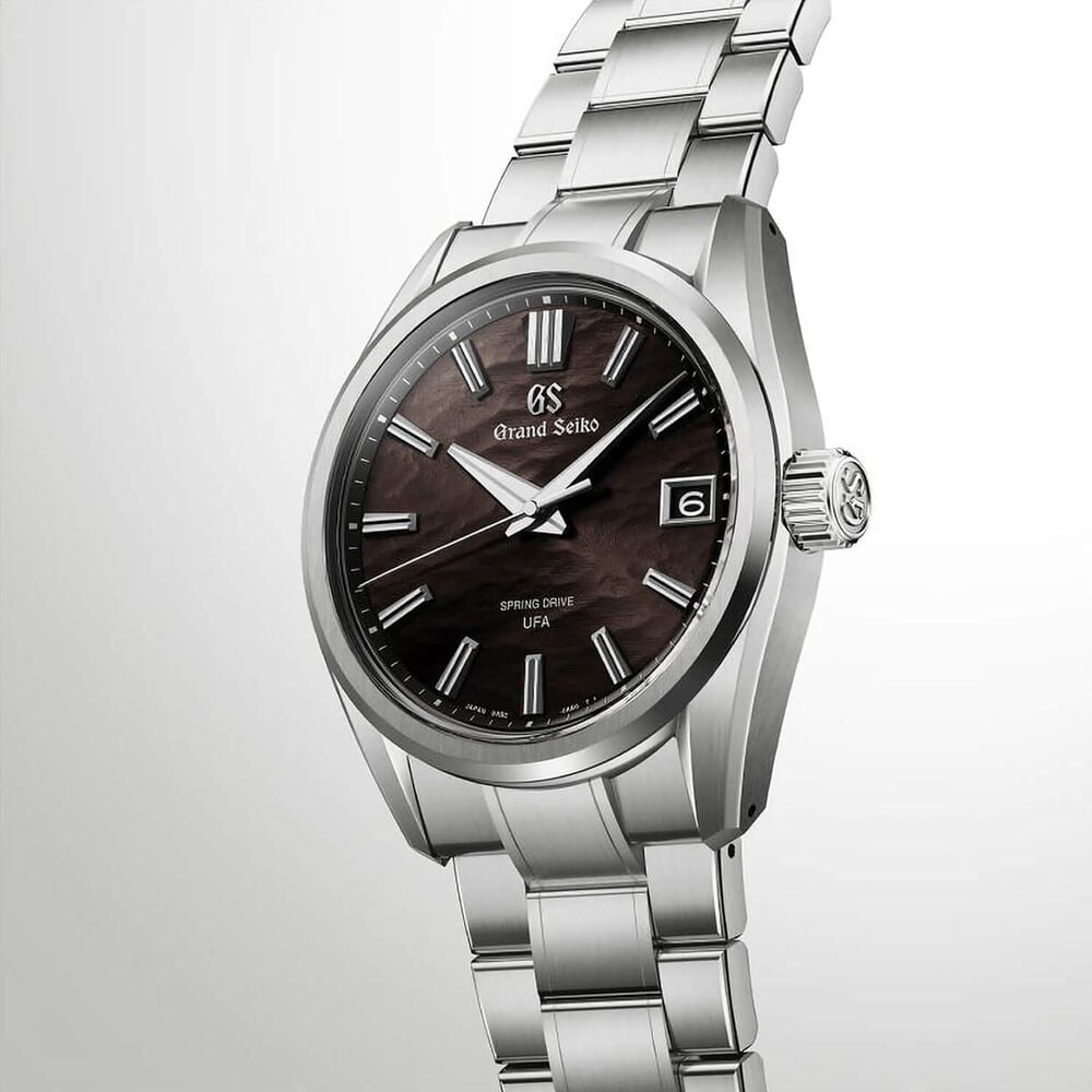 Grand Seiko Evolution 9 'Night Lake' Spring Drive UFA 40mm Black Dial Titanium Bracelet Watch