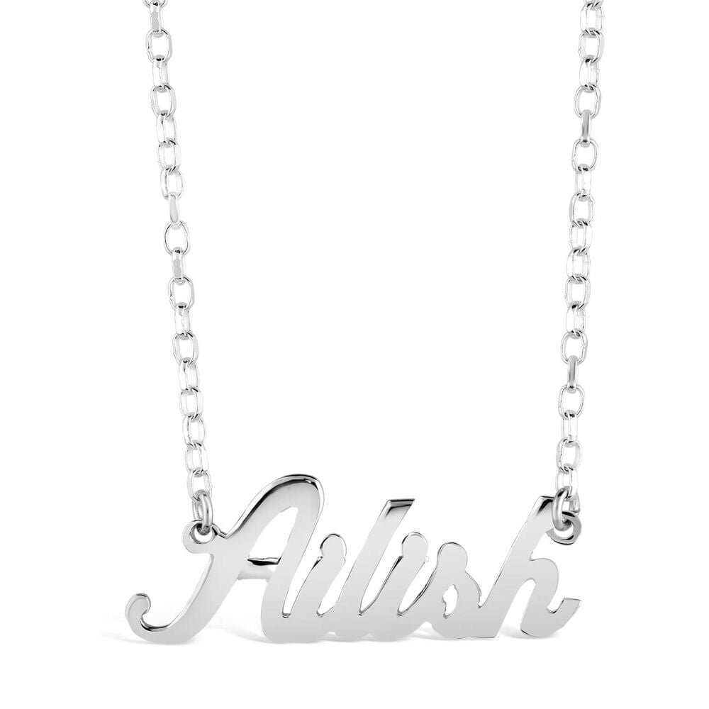 Sterling Silver Personalised Name Necklace (7-10 letters) (Special Order: 3-5 weeks)