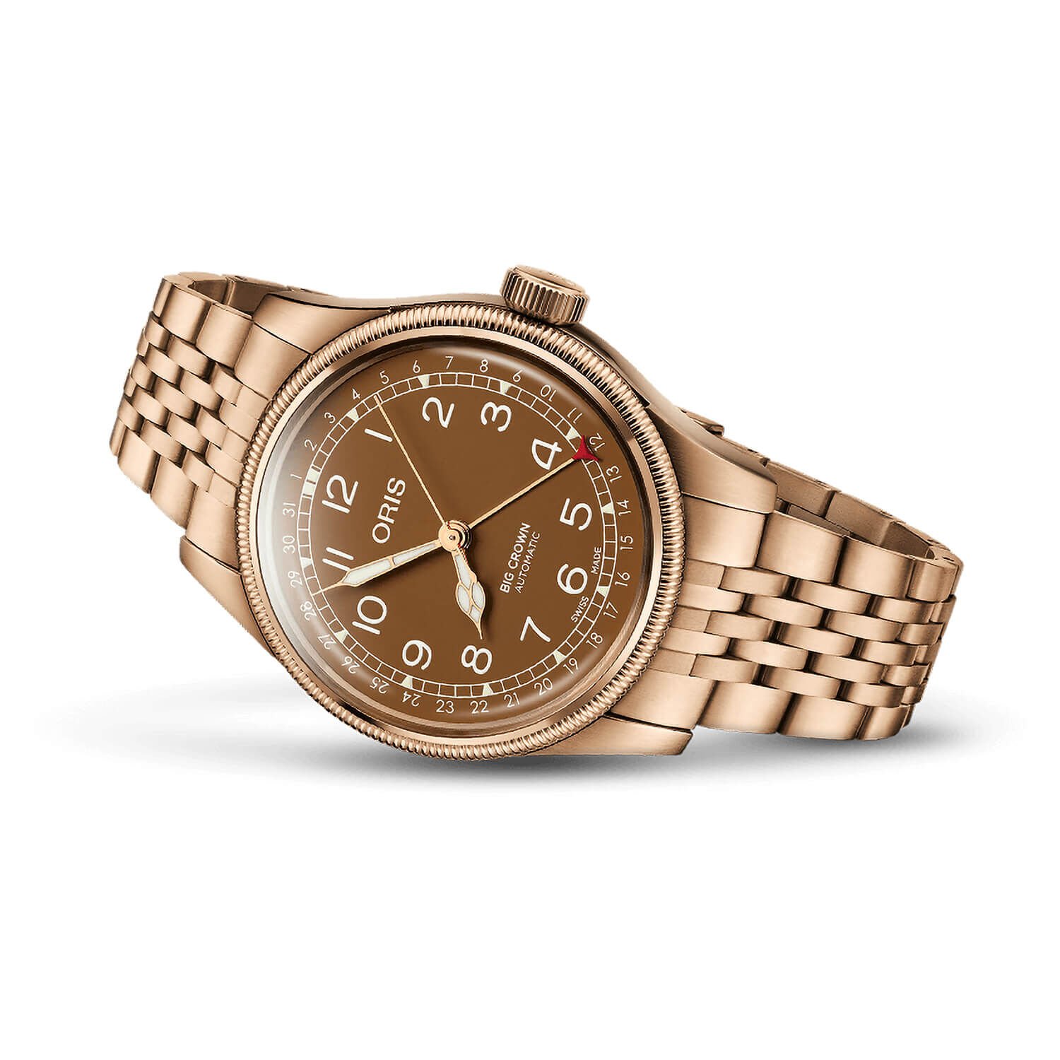 Oris big crown new arrivals pointer date rose gold