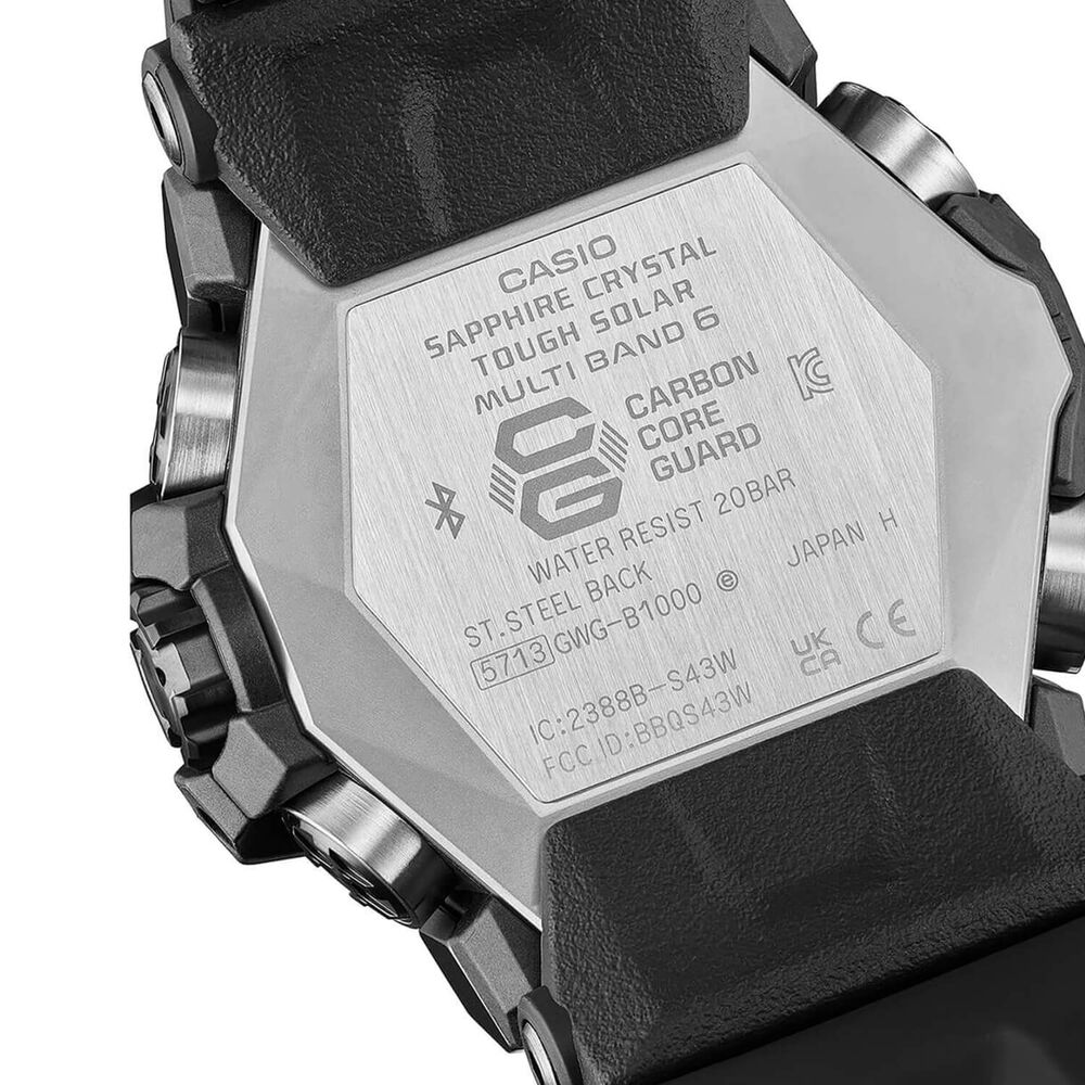 G-SHOCK Master of G Mudmaster 58.7mm Dial Black Resin Strap Watch image number 3