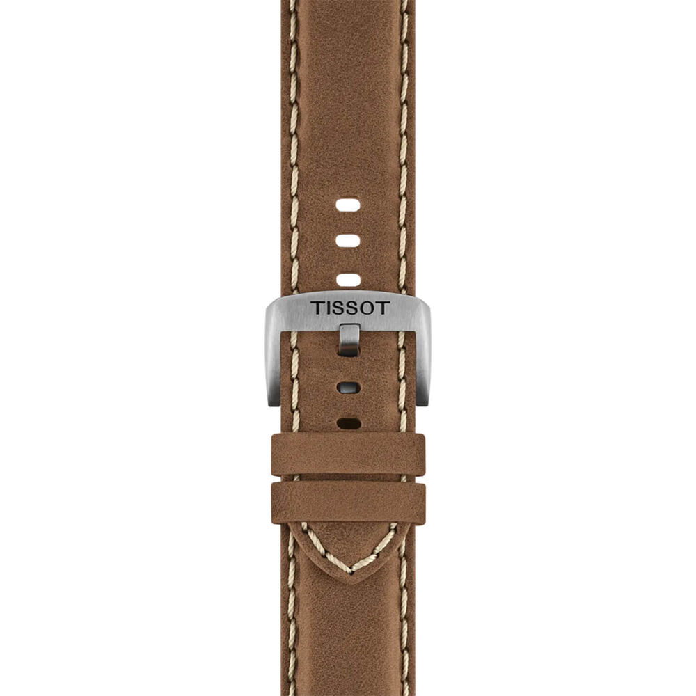 Tissot Chrono L 42mm Black Dial Brown Leather Strap Chronograph Watch