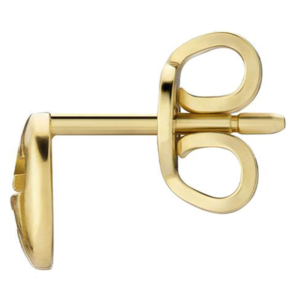 Gucci Interlocking G 18ct Yellow Gold Stud Earrings
