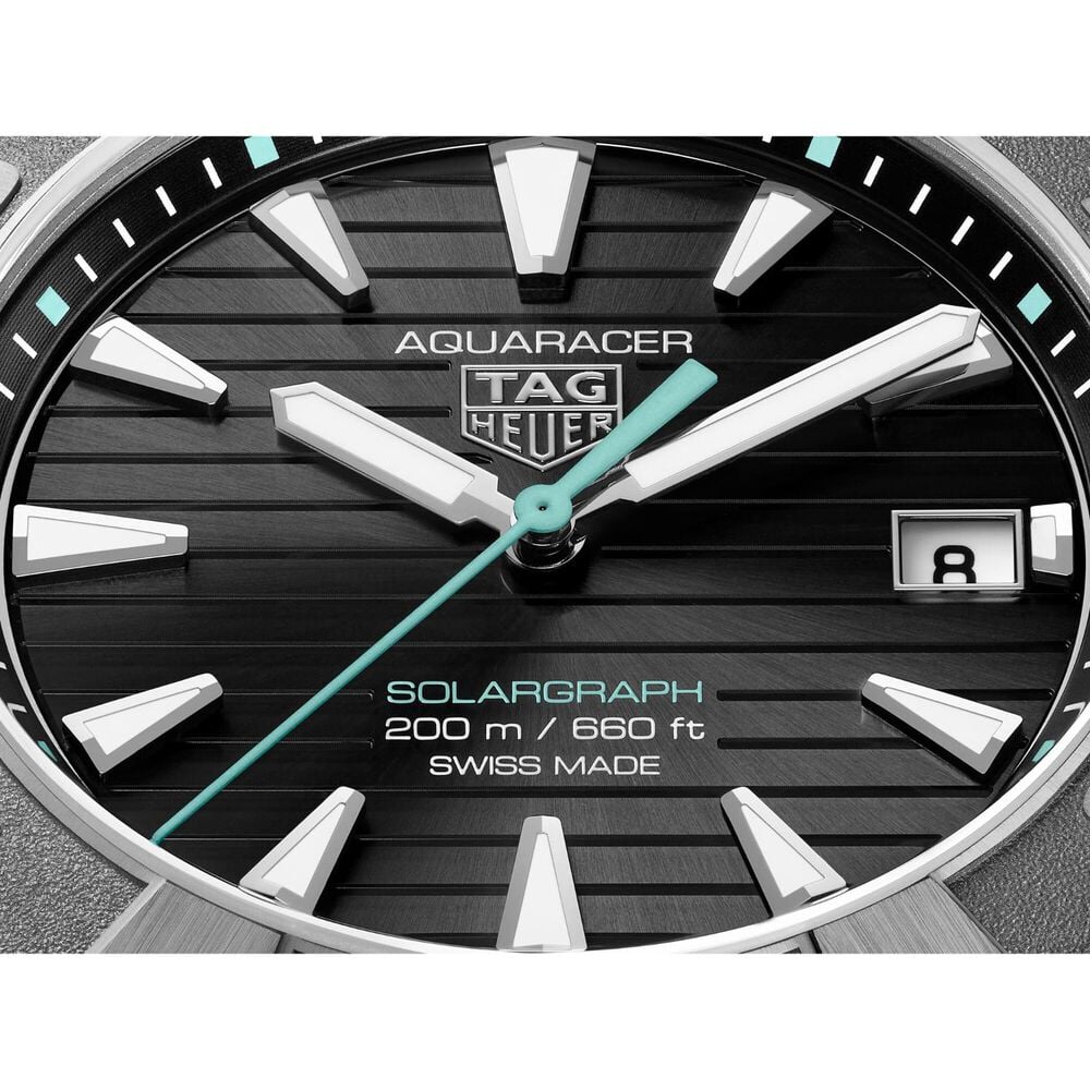 TAG Heuer Aquaracer Professional Solargraph 200 40mm Black Dial Titanium Bracelet Watch