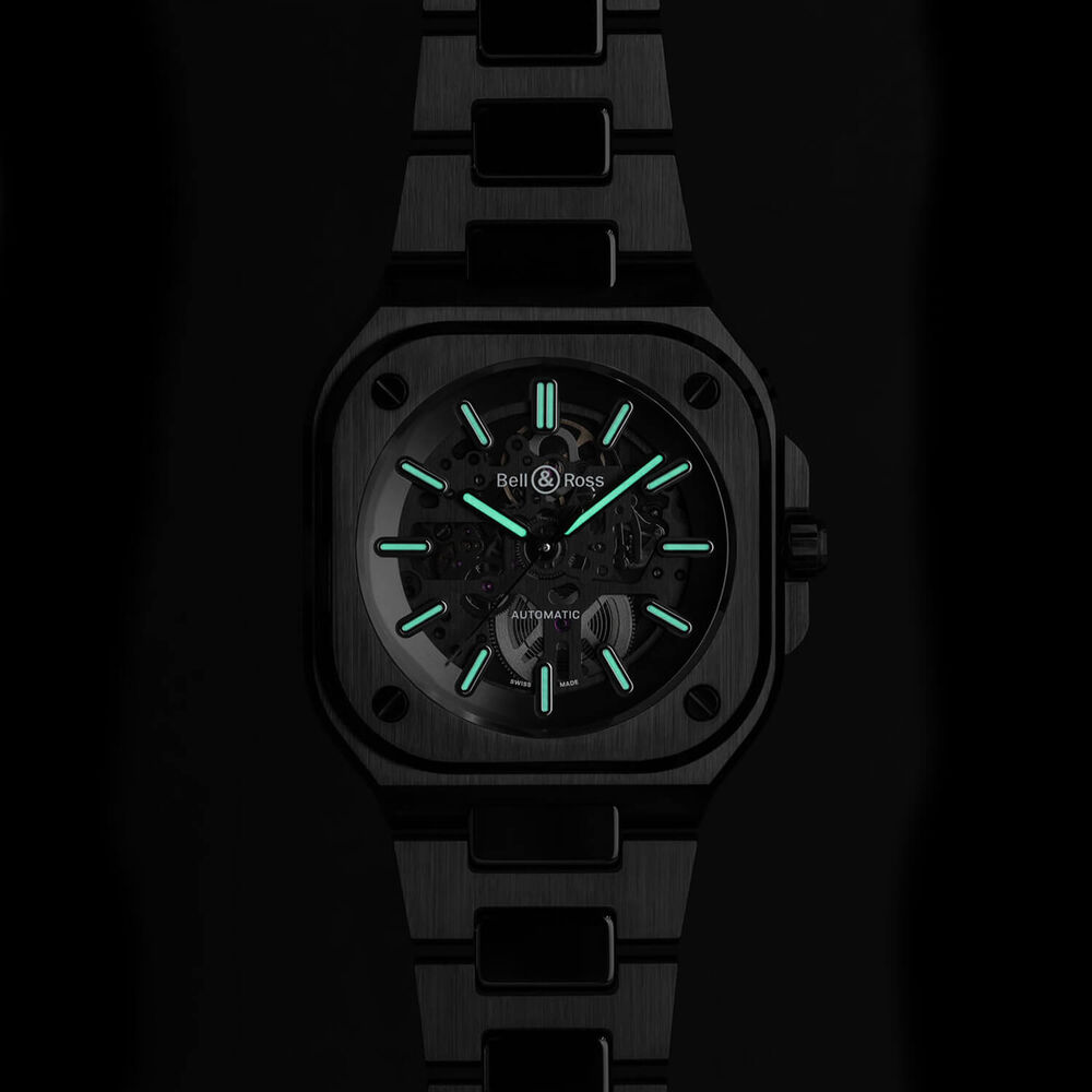 Bell & Ross BR 05 41mm Skeleton Dial Black Ceramic Bracelet Watch image number 5