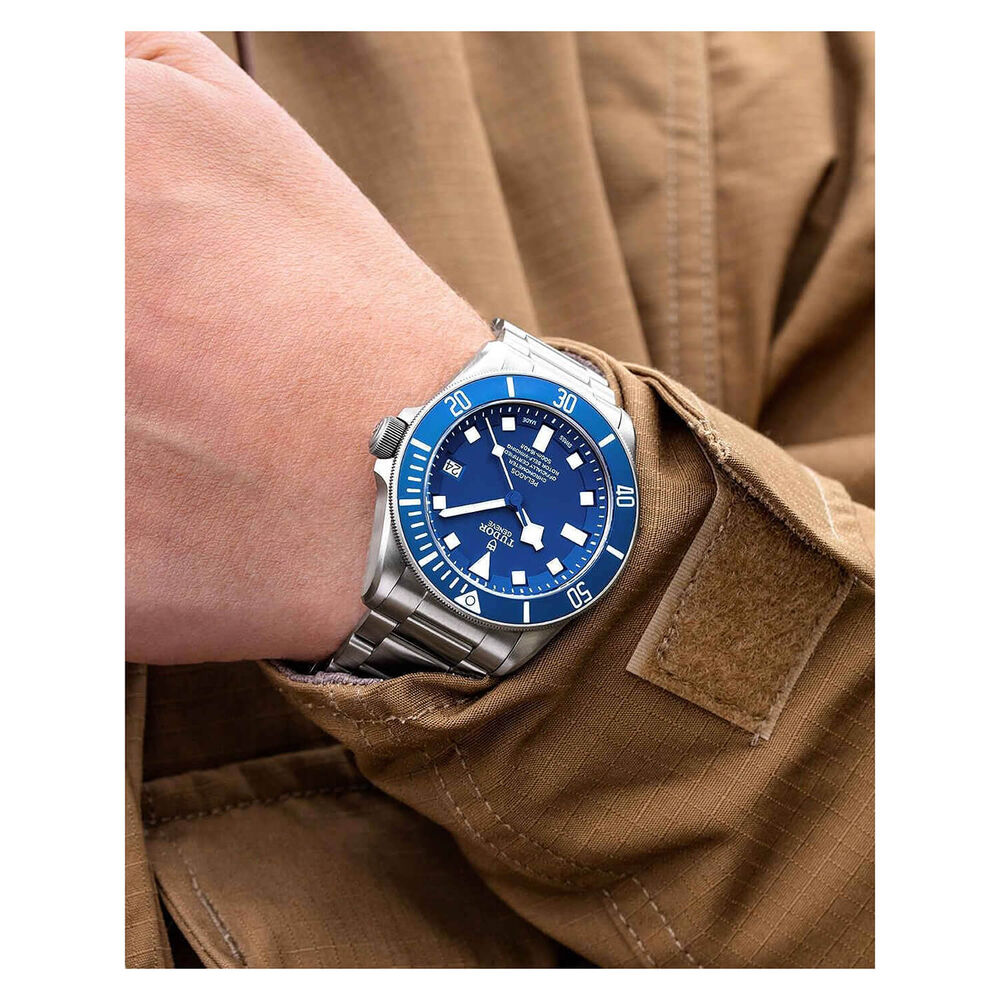 TUDOR Pelagos men's automatic blue dial bracelet watch image number 5