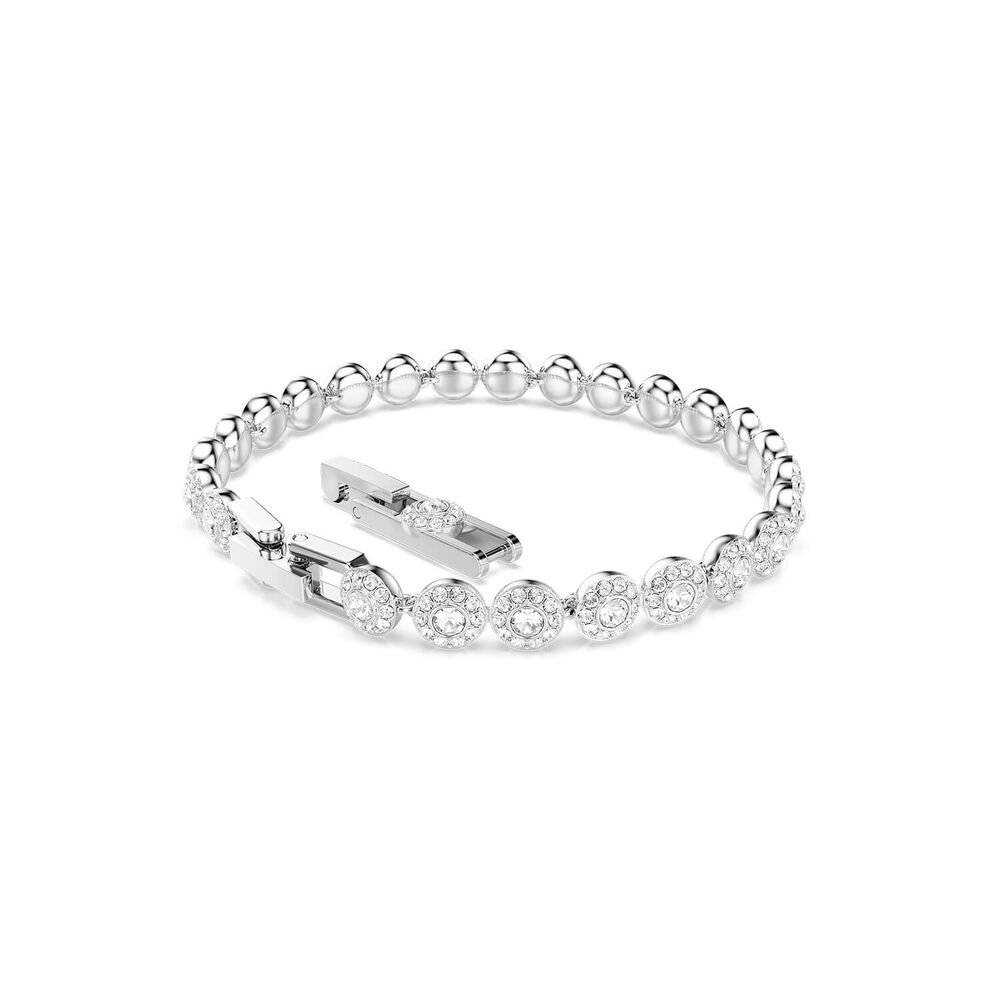 Swarovski Crystal Angelic Rhoidum Plated Halo Bracelet
