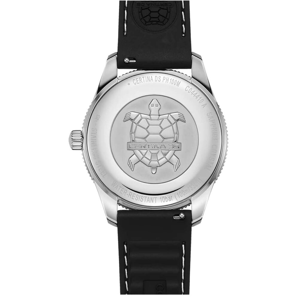 Certina DS PH100M Gent 43.5mm Black Dial Black Rubber Strap Watch image number 2