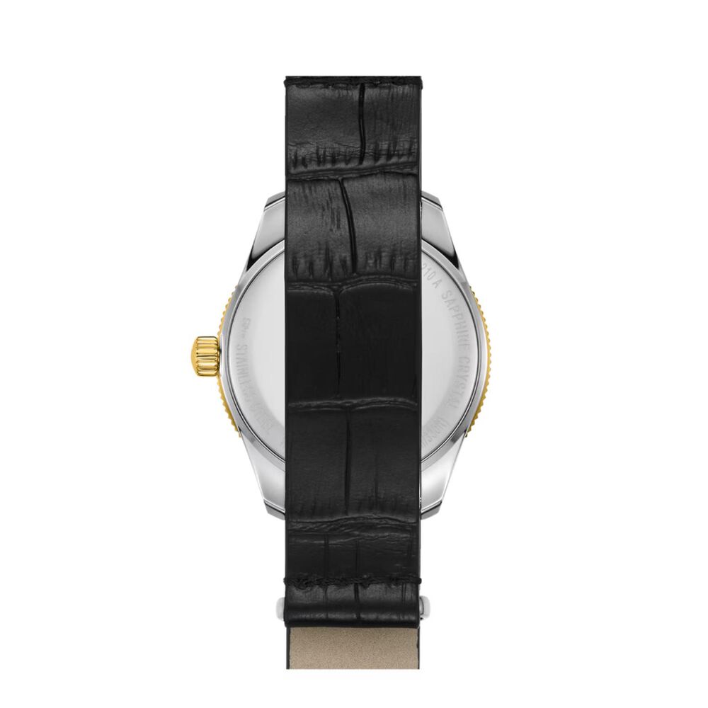 Certina DS PH100M Lady 37.5mm Black Mother of Pearl Dial Black Leather Strap Watch image number 2